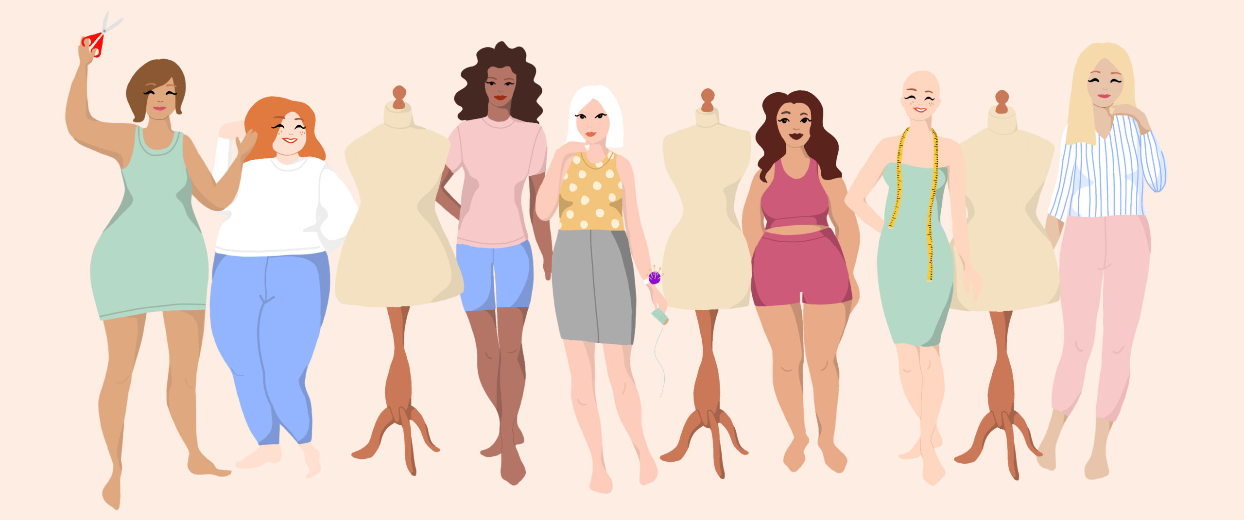 Custom sewing patterns for your own body measurements