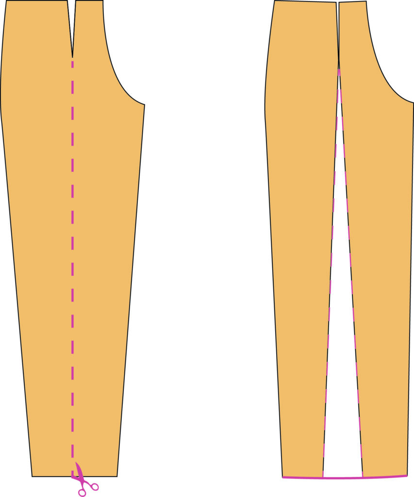 How to add width to Pant Sewing Patterns